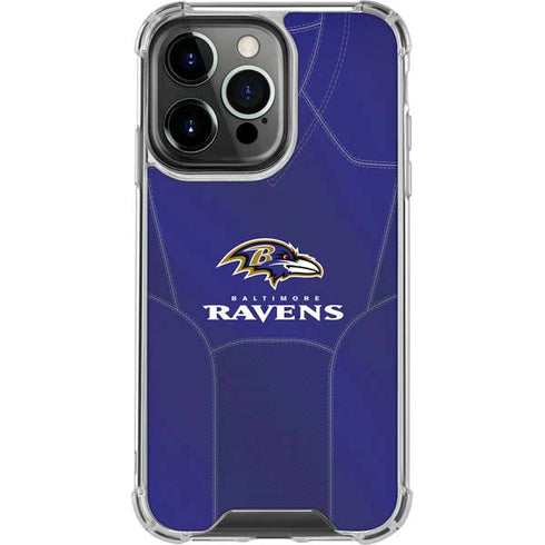 NFL Baltimore Ravens Team Jersey iPhone 16 Pro Clear Case